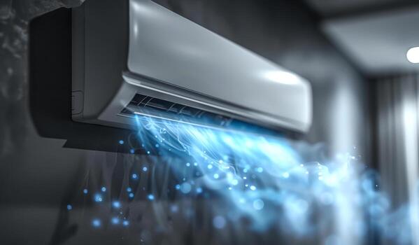 a white air conditioner